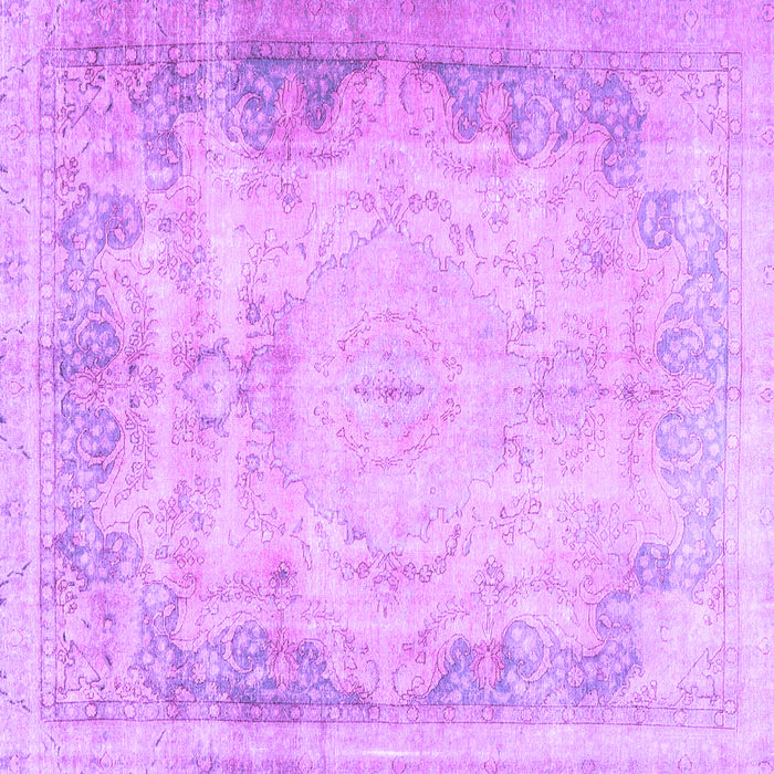 Square Machine Washable Persian Purple Traditional Area Rugs, wshtr3048pur