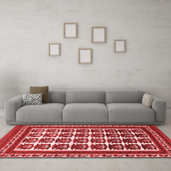 Traditional Red Washable Rugs