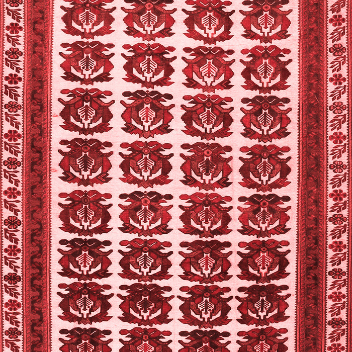 Machine Washable Persian Red Traditional Rug, wshtr3049red