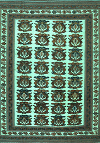 Persian Turquoise Traditional Rug, tr3049turq