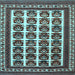Square Persian Light Blue Traditional Rug, tr3049lblu