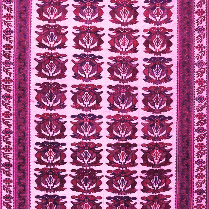 Machine Washable Persian Pink Traditional Rug, wshtr3049pnk