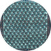 Round Persian Light Blue Traditional Rug, tr304lblu