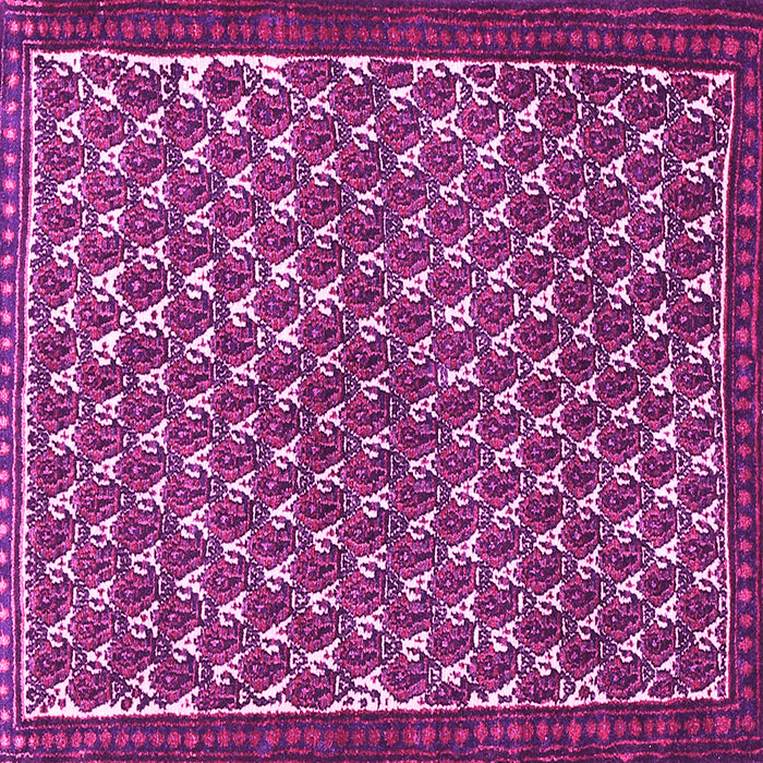 Square Machine Washable Persian Pink Traditional Rug, wshtr304pnk