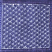 Square Persian Blue Traditional Rug, tr304blu