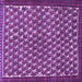 Square Persian Purple Traditional Rug, tr304pur