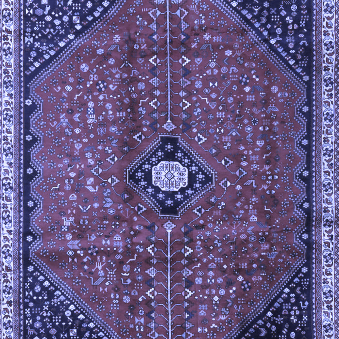 Machine Washable Persian Blue Traditional Rug, wshtr3050blu