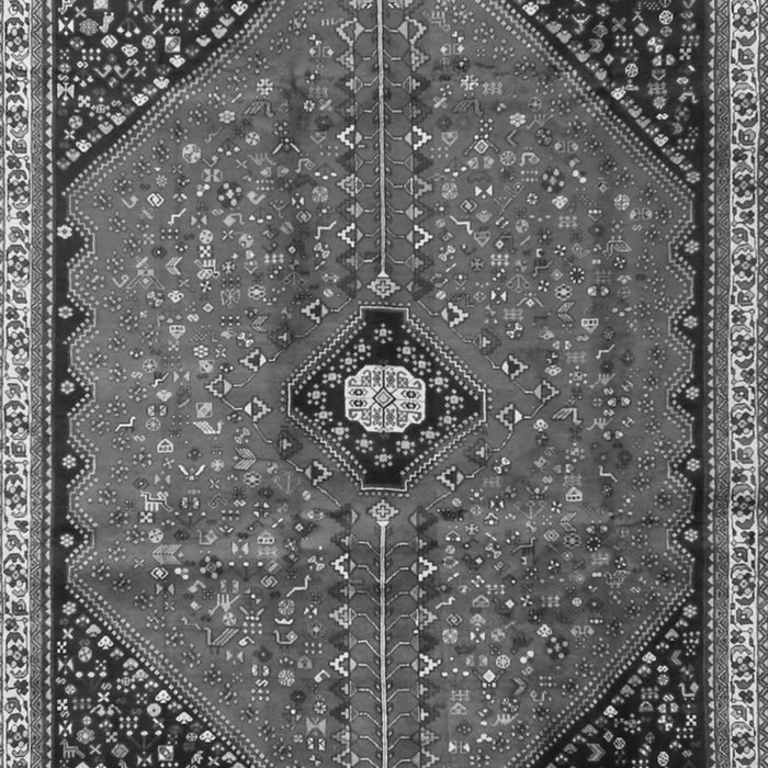 Serging Thickness of Machine Washable Persian Gray Traditional Rug, wshtr3050gry
