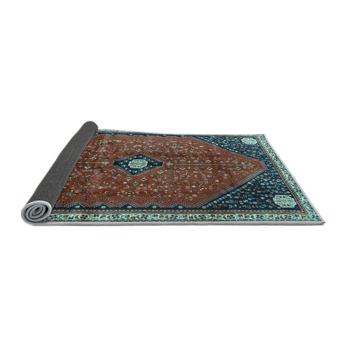 Sideview of Persian Light Blue Traditional Rug, tr3050lblu