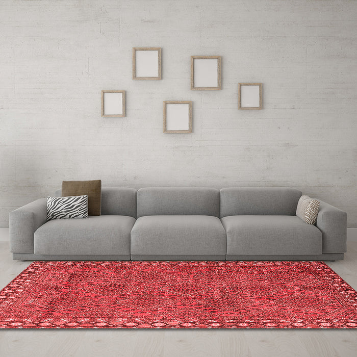 Traditional Red Washable Rugs