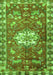 Animal Green Traditional Rug, tr3052grn