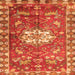 Serging Thickness of Animal Orange Traditional Rug, tr3052org