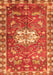 Animal Orange Traditional Rug, tr3052org