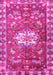 Machine Washable Animal Pink Traditional Rug, wshtr3052pnk