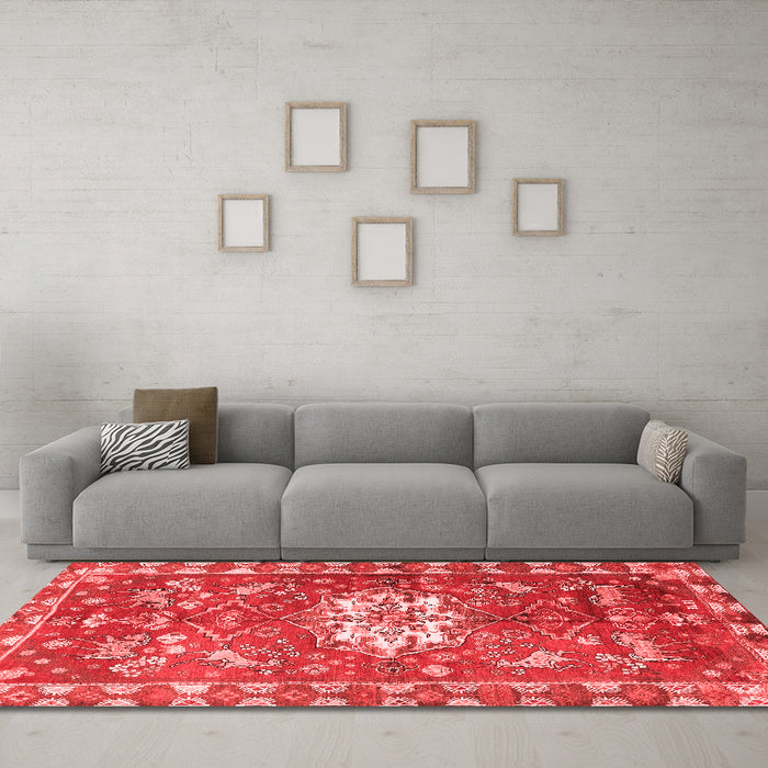 Traditional Red Washable Rugs