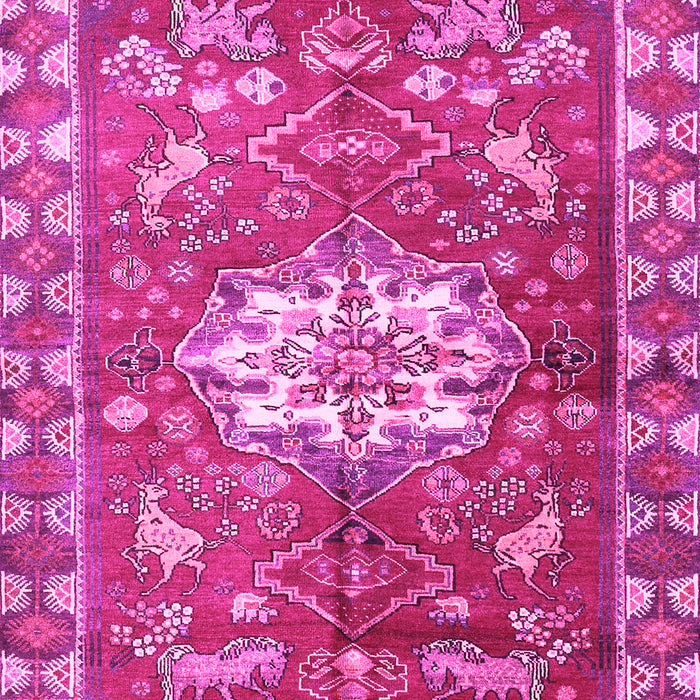 Animal Pink Traditional Rug, tr3052pnk