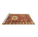 Sideview of Machine Washable Animal Brown Traditional Rug, wshtr3052brn