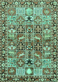 Persian Turquoise Traditional Rug, tr3053turq