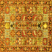 Square Machine Washable Persian Yellow Traditional Rug, wshtr3053yw