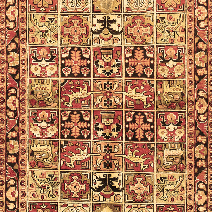 Machine Washable Persian Brown Traditional Rug, wshtr3053brn