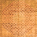 Serging Thickness of Persian Orange Traditional Rug, tr3054org