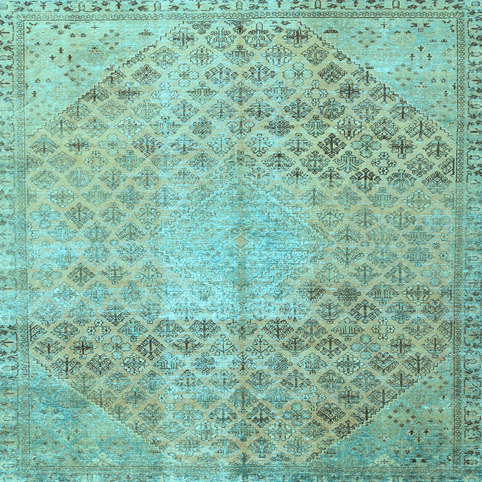 Square Persian Light Blue Traditional Rug, tr3054lblu