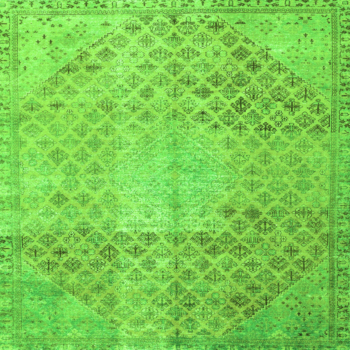 Serging Thickness of Persian Green Traditional Rug, tr3054grn