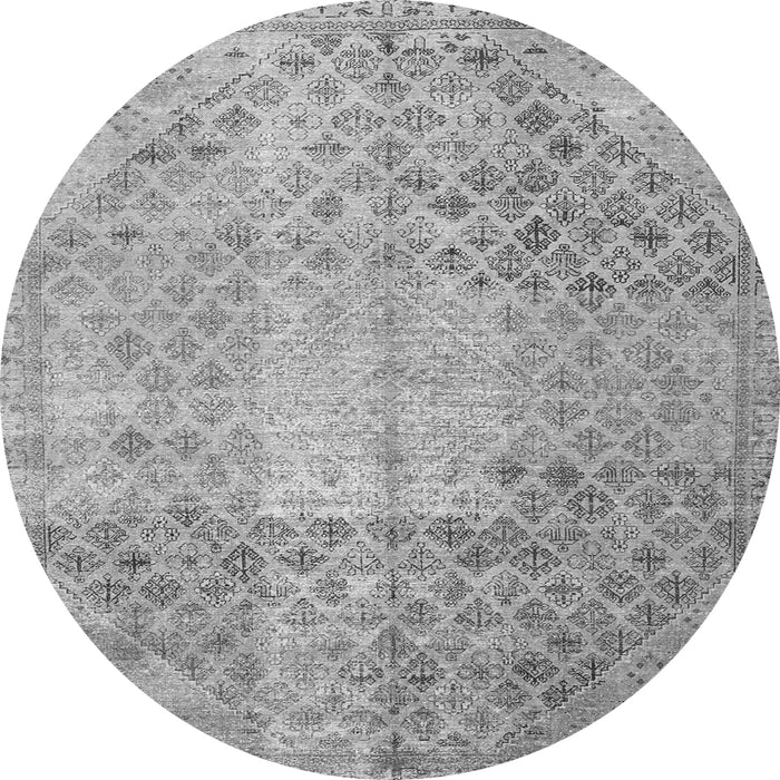 Square Persian Gray Traditional Rug, tr3054gry