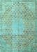 Persian Light Blue Traditional Rug, tr3054lblu
