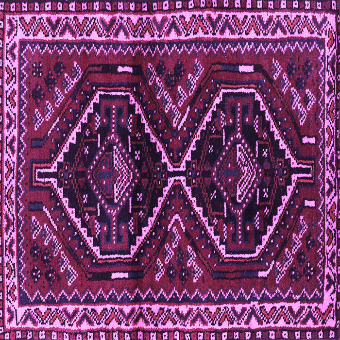 Square Machine Washable Persian Purple Traditional Area Rugs, wshtr3055pur