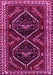 Machine Washable Persian Pink Traditional Rug, wshtr3055pnk