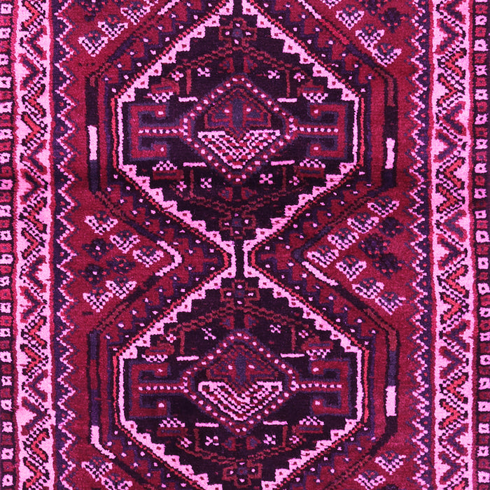 Machine Washable Persian Pink Traditional Rug, wshtr3055pnk
