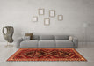 Machine Washable Persian Orange Traditional Area Rugs in a Living Room, wshtr3055org