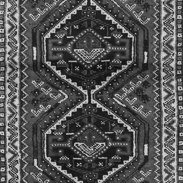 Serging Thickness of Machine Washable Persian Gray Traditional Rug, wshtr3055gry