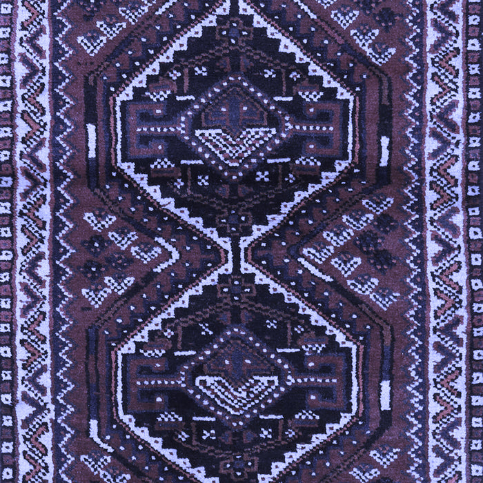 Machine Washable Persian Blue Traditional Rug, wshtr3055blu
