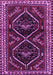 Machine Washable Persian Purple Traditional Area Rugs, wshtr3055pur