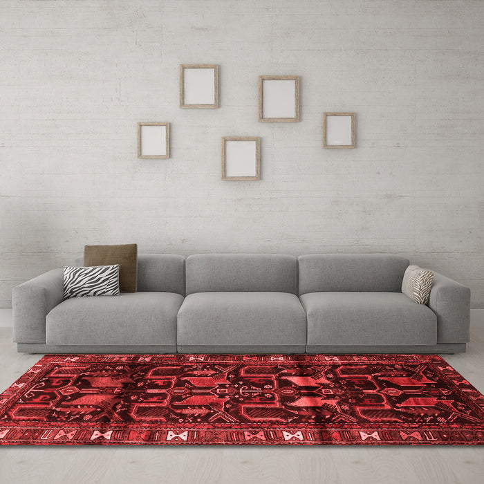 Traditional Red Washable Rugs