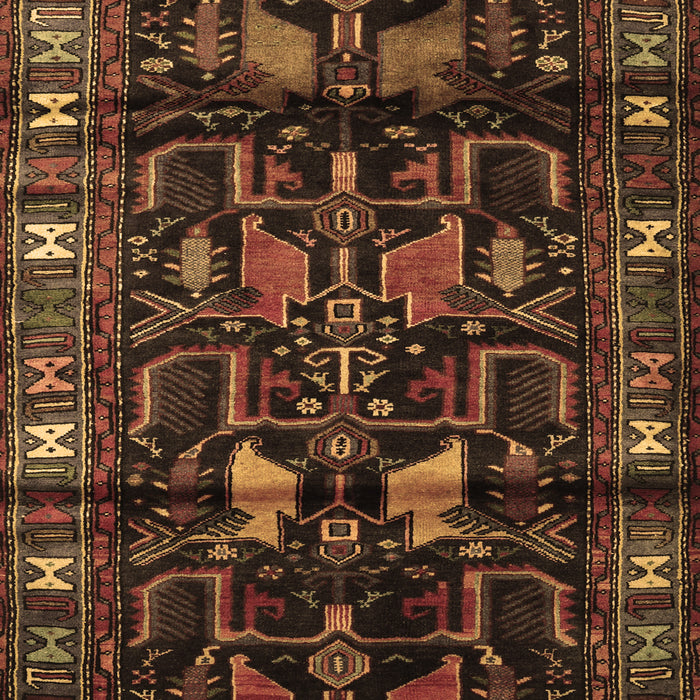 Machine Washable Persian Brown Traditional Rug, wshtr3056brn