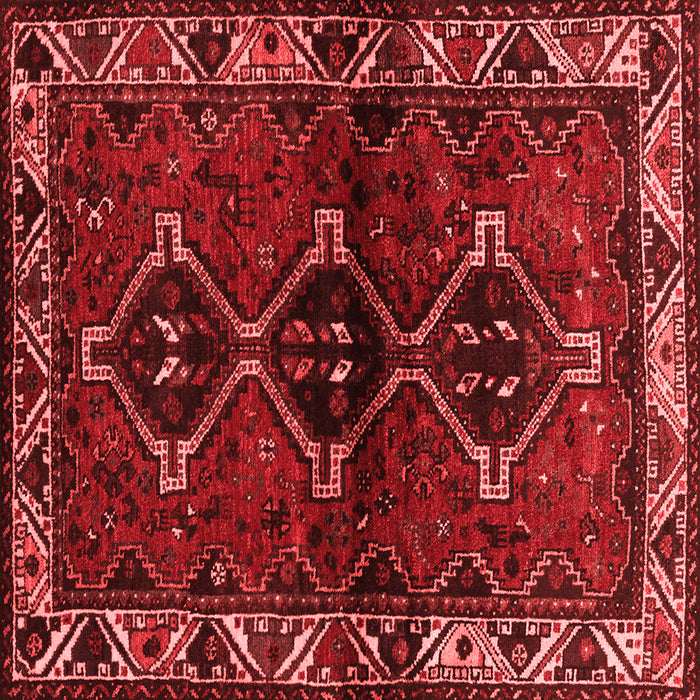 Machine Washable Persian Red Traditional Rug, wshtr3057red