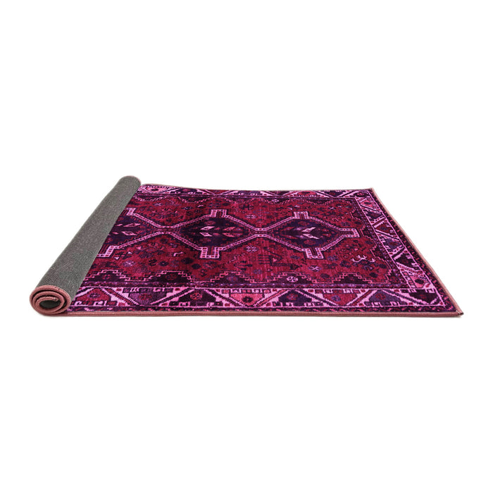 Sideview of Persian Pink Traditional Rug, tr3057pnk