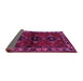 Sideview of Persian Pink Traditional Rug, tr3057pnk