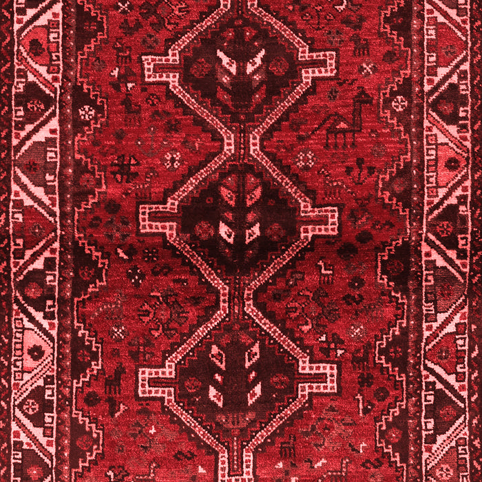 Machine Washable Persian Red Traditional Rug, wshtr3057red