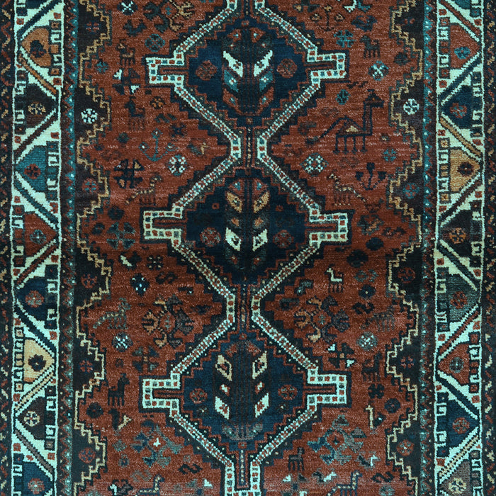 Machine Washable Persian Light Blue Traditional Rug, wshtr3057lblu