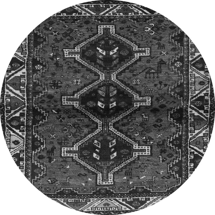 Machine Washable Persian Gray Traditional Rug, wshtr3057gry