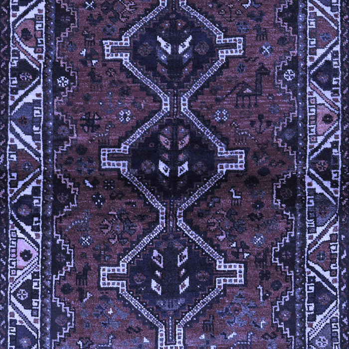 Machine Washable Persian Blue Traditional Rug, wshtr3057blu