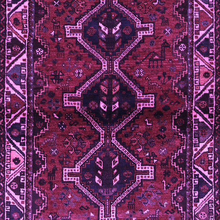 Machine Washable Persian Purple Traditional Area Rugs, wshtr3057pur