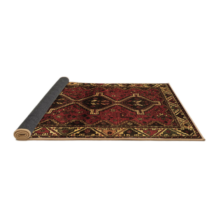 Sideview of Persian Brown Traditional Rug, tr3057brn