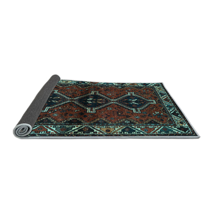 Sideview of Persian Light Blue Traditional Rug, tr3057lblu