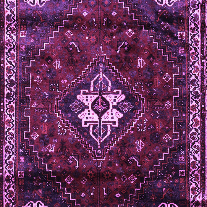 Machine Washable Persian Purple Traditional Area Rugs, wshtr3058pur