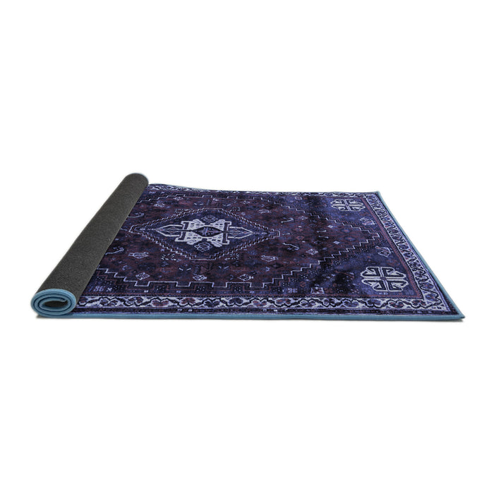 Sideview of Persian Blue Traditional Rug, tr3058blu